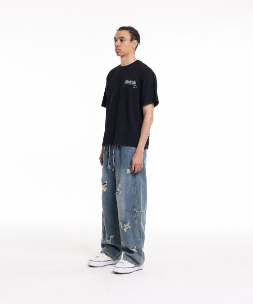 CREAM SODA LAB(クリームソーダラボ)の「ラウドバスケットボールバーニンググレー半袖Tシャツブラック(Tシャツ/カットソー・メンズ・その他・LARGE/X-LARGE/XX-LARGE)」の8枚目の写真