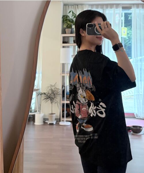 CREAM SODA LAB(クリームソーダラボ)の「ラウドバスケットボールバーニンググレー半袖Tシャツブラック(Tシャツ/カットソー・メンズ・その他・LARGE/X-LARGE/XX-LARGE)」の4枚目の写真