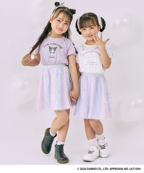 ANAP kids（アナップキッズ）の「ANAPKIDS×シナモロール・クロミチュールワンピース（ワンピース・キッズ・ラベンダー/ホワイト・120/110/130）」の6枚目の写真