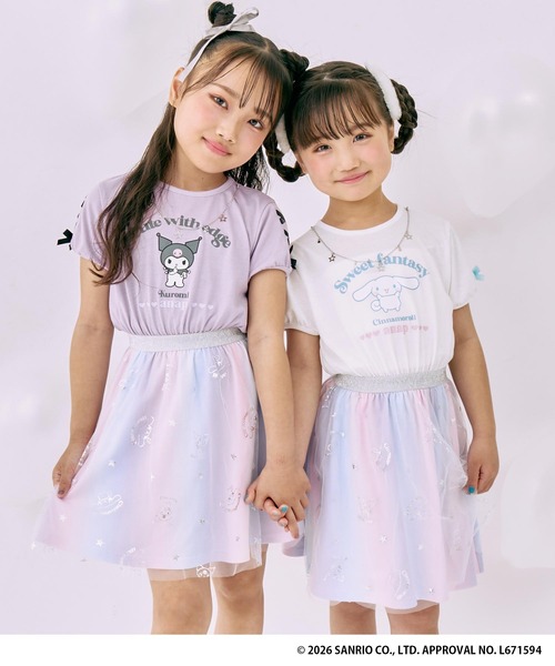 ANAP kids（アナップキッズ）の「ANAPKIDS×シナモロール・クロミチュールワンピース（ワンピース・キッズ・ラベンダー/ホワイト・120/110/130）」の3枚目の写真