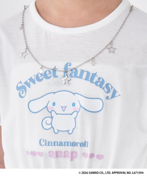 ANAP kids（アナップキッズ）の「ANAPKIDS×シナモロール・クロミチュールワンピース（ワンピース・キッズ・ラベンダー/ホワイト・120/110/130）」の16枚目の写真