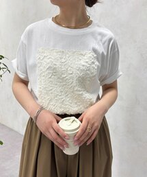 Jena espace merveilleux | シアーパッチワークカットソー(Tシャツ/カットソー)