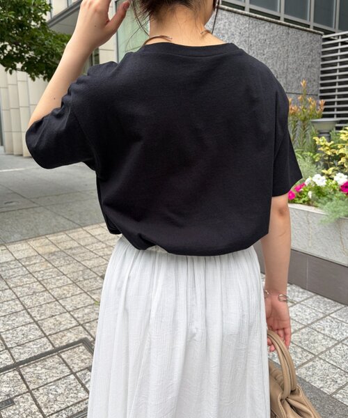 Jena espace merveilleux(ジェナ エスパスメルヴェイユ)の「シアーパッチワークカットソー(Tシャツ/カットソー・レディース・オフホワイト/ライトグレー/ブラック・FREE)」の14枚目の写真