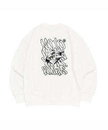 tms bxng interlock oversized sweatshirt - off white I