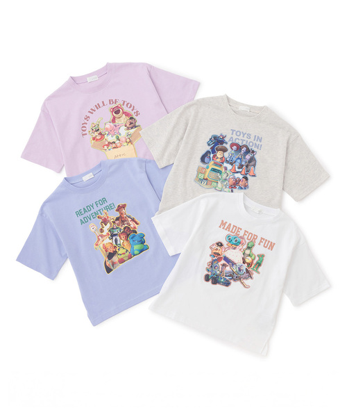 b・ROOM(ビールーム)の「【Disney&Pixar】TOY STORY/MOVIE グラフィックTシャツ(Tシャツ/カットソー・キッズ・ブルーグレー/オフホワイト/オートミール/ラベンダー・120cm/110cm/100cm/140cm/130cm)」の6枚目の写真