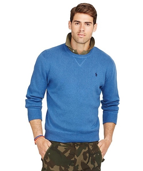 POLO RALPH LAUREN(ポロ ラルフ ローレン)の「コットン クルーネック セーター(ニット/セーター・メンズ・グレー/クリーム/ブルー・SMALL/LARGE/X-LARGE/MEDIUM/XX-LARGE)」の3枚目の写真