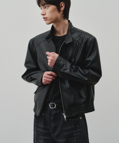 ALYSS（アリス）の「ディファインドレザー ハリントンジャケット [ブラック]（ブルゾン・メンズ・その他・MEDIUM/LARGE/X-LARGE）」の12枚目の写真