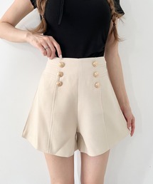 ダブルボタンショートパンツ