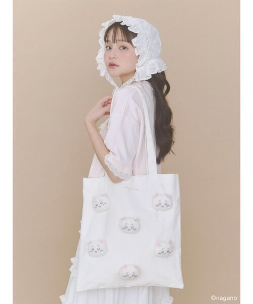 merry jenny(メリージェニー)の「ちいかわのリボントート(トートバッグ・レディース・オフホワイト・FREE)」の20枚目の写真