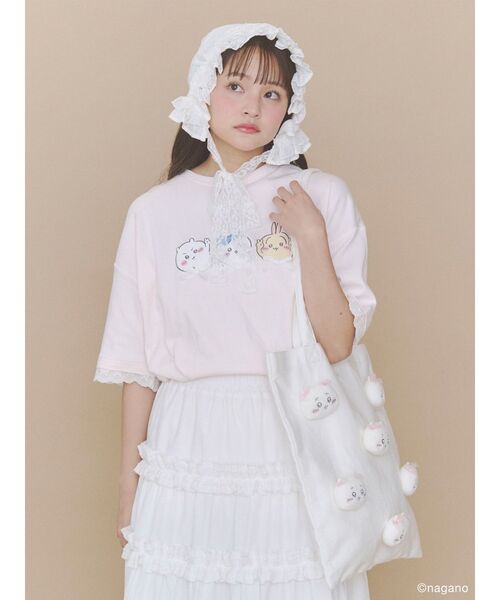 merry jenny(メリージェニー)の「ちいかわのリボントート(トートバッグ・レディース・オフホワイト・FREE)」の16枚目の写真