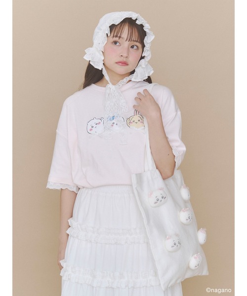 merry jenny(メリージェニー)の「ちいかわのリボントート(トートバッグ・レディース・オフホワイト・FREE)」の14枚目の写真