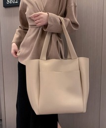 レザー調トートバッグ レディース