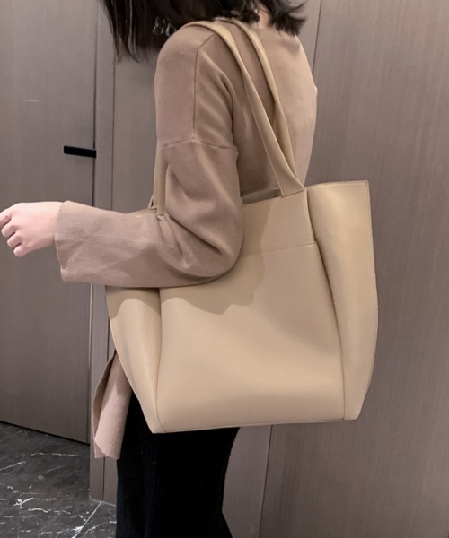 ReRe(リリ)の「レザー調トートバッグ レディース(トートバッグ・レディース・ダークブラウン/ブラウン/ダークベージュ/ブラック・FREE)」の9枚目の写真