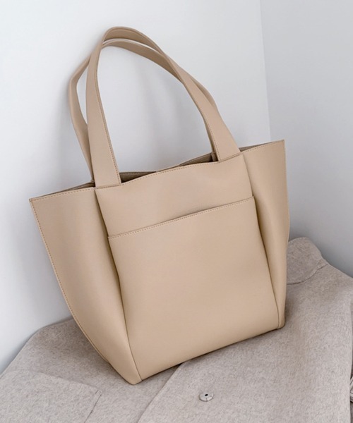 ReRe(リリ)の「レザー調トートバッグ レディース(トートバッグ・レディース・ダークブラウン/ブラウン/ダークベージュ/ブラック・FREE)」の10枚目の写真