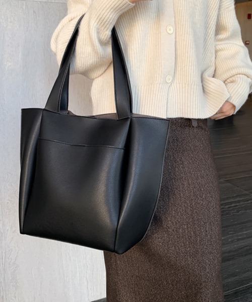 ReRe(リリ)の「レザー調トートバッグ レディース(トートバッグ・レディース・ダークブラウン/ブラウン/ダークベージュ/ブラック・FREE)」の17枚目の写真