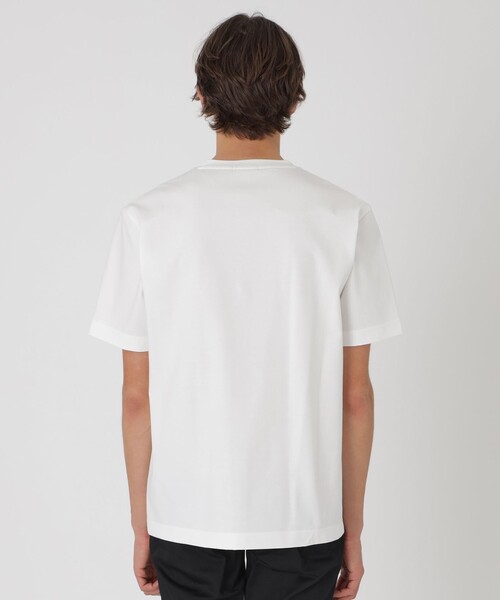 BLACK LABEL CRESTBRIDGE（ブラックレーベル・クレストブリッジ）の「パネルパッチワークプラチナポンチTシャツ（Tシャツ/カットソー・メンズ・ブラック/ネイビー/オフホワイト・M/L/XL）」の6枚目の写真