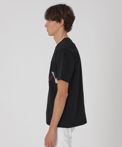 BLACK LABEL CRESTBRIDGE（ブラックレーベル・クレストブリッジ）の「パネルパッチワークプラチナポンチTシャツ（Tシャツ/カットソー・メンズ・ブラック/ネイビー/オフホワイト・M/L/XL）」の10枚目の写真