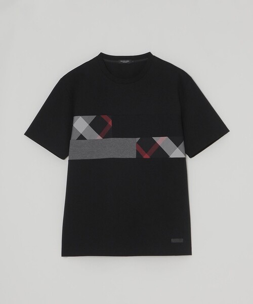 BLACK LABEL CRESTBRIDGE（ブラックレーベル・クレストブリッジ）の「パネルパッチワークプラチナポンチTシャツ（Tシャツ/カットソー・メンズ・ブラック/ネイビー/オフホワイト・M/L/XL）」の13枚目の写真