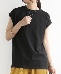 汗じみ軽減加工ノースリーブTシャツ