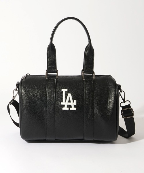 MLB(メジャーリーグベースボール)の「【MLB/メジャーリーグベースボール】ワンポイント シボ生地 ミニボストンバッグ ショルダーバッグ(ショルダーバッグ・レディース・ブラック系2/グレー系/ブラック系1・FREE)」の5枚目の写真