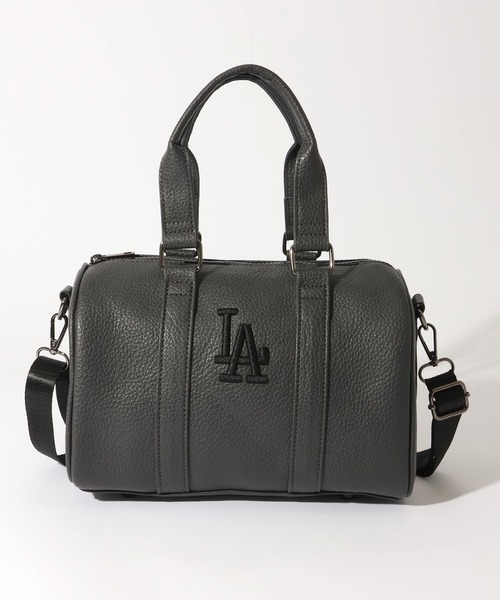 MLB(メジャーリーグベースボール)の「【MLB/メジャーリーグベースボール】ワンポイント シボ生地 ミニボストンバッグ ショルダーバッグ(ショルダーバッグ・レディース・ブラック系2/グレー系/ブラック系1・FREE)」の6枚目の写真