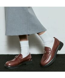 エクラ 牛革ローファー 4.5cm -PM3009 (2カラー)