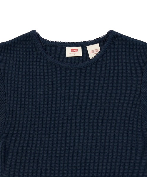 Levi's(リーバイス)の「Levi's/リーバイス DRY GOODS ワッフルTシャツ(Tシャツ/カットソー・レディース・ネイビー・XS/S/M)」の6枚目の写真