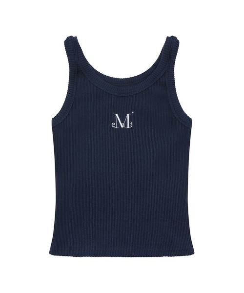MUCENT(ムセント)の「バックディテールシグネチャースリーブレスゴルジタンクトップ(6カラー)(Tシャツ/カットソー・レディース・ホワイト/ブラック/ベージュ/ネイビー/グレー/レッド・FREE)」の5枚目の写真