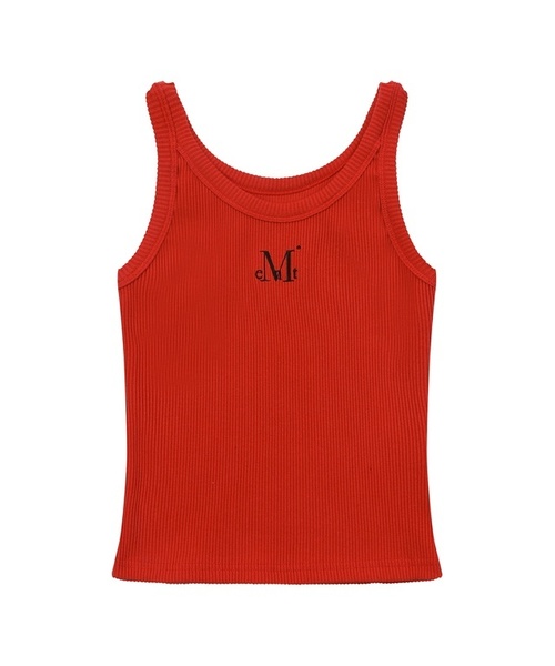 MUCENT(ムセント)の「バックディテールシグネチャースリーブレスゴルジタンクトップ(6カラー)(Tシャツ/カットソー・レディース・ホワイト/ブラック/ベージュ/ネイビー/グレー/レッド・FREE)」の6枚目の写真