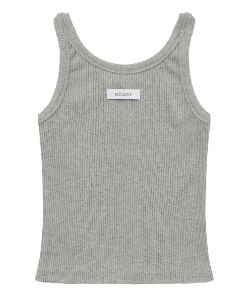 MUCENT(ムセント)の「バックディテールシグネチャースリーブレスゴルジタンクトップ(6カラー)(Tシャツ/カットソー・レディース・ホワイト/ブラック/ベージュ/ネイビー/グレー/レッド・FREE)」の14枚目の写真