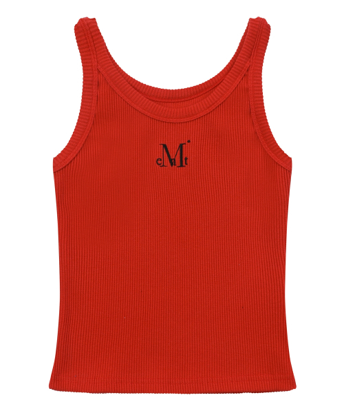 MUCENT(ムセント)の「バックディテールシグネチャースリーブレスゴルジタンクトップ(6カラー)(Tシャツ/カットソー・レディース・ホワイト/ブラック/ベージュ/ネイビー/グレー/レッド・FREE)」の19枚目の写真