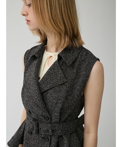 LILY BROWN(リリーブラウン)の「ランダムヘムペプラムジレ(その他アウター・レディース・イエロー/ベージュ/マルチ・F)」の14枚目の写真
