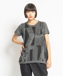 久*譲様 gomme 90s 00s オプティカル 総柄 カットソー 日本製 ア ブランド古着】gomme｜ゴムのTシャツ/カットソー古着通販 - ZOZOUSED