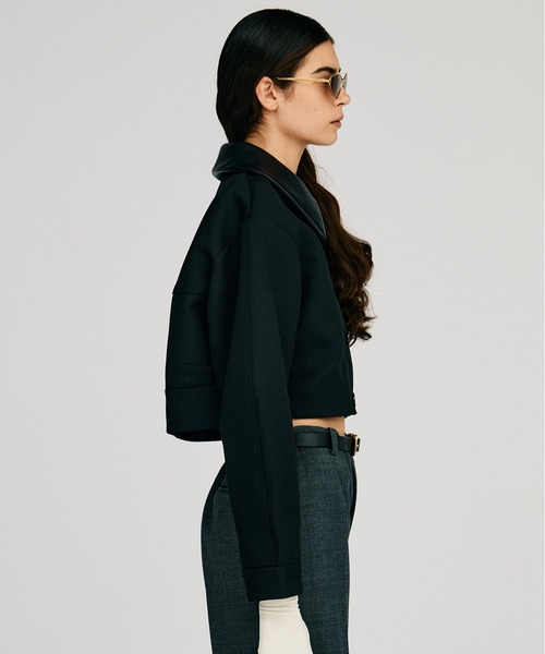 PRANK PROJECT（プランクプロジェクト）の「【2026Autumn Pre-Order】デタッチャブルノーカラーボンディングブルゾン / Detachable No-Collar Bonding Blouson（ブルゾン・レディース・ベージュ/ブラック・FREE）」の10枚目の写真