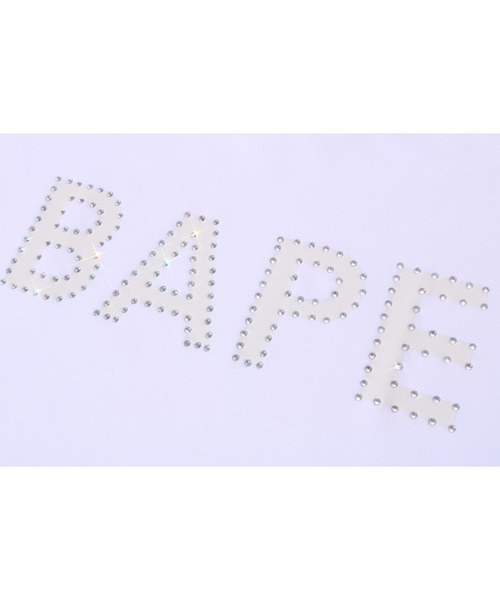 A BATHING APE(アベイシングエイプ)の「BAPE RHINESTONE LOGO RELAXED FIT TEE(Tシャツ/カットソー・メンズ・ホワイト/ブラック・LARGE/MEDIUM/SMALL/XX-LARGE/X-LARGE)」の6枚目の写真