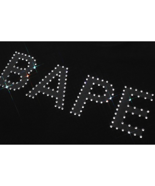 A BATHING APE(アベイシングエイプ)の「BAPE RHINESTONE LOGO RELAXED FIT TEE(Tシャツ/カットソー・メンズ・ホワイト/ブラック・LARGE/MEDIUM/SMALL/XX-LARGE/X-LARGE)」の7枚目の写真