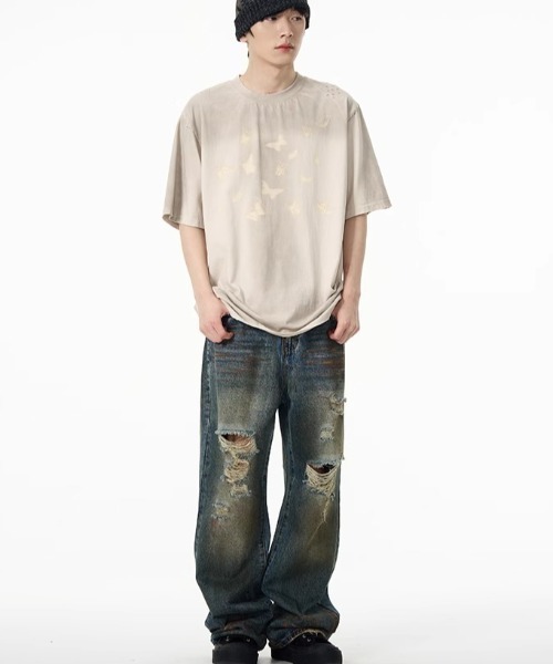 REBALANCE（リバランス）の「レトロダメージデニム（デニムパンツ・レディース・A・LARGE/X-LARGE/MEDIUM）」の12枚目の写真