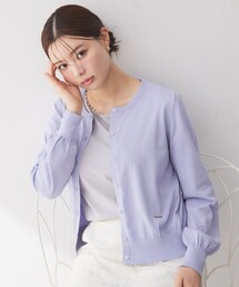 【遮熱/UVケア】外気の熱を感じにくい!クルーネックカーディガン《洗濯機OK/抗ピリング/6col》