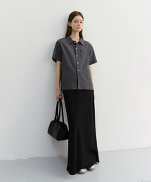 UNISEX CHECKED PAJAMA SHIRT_UDSH6B133_BLACK CHECK