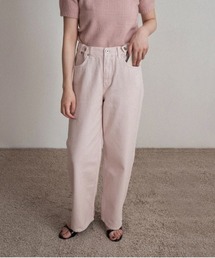 lawgy | tuck button accent color pants / タックボタンアクセントカラーパンツ(デニムパンツ)