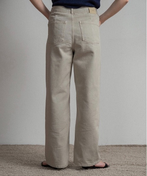 lawgy(ラウジー)の「tuck button accent color pants / タックボタンアクセントカラーパンツ(デニムパンツ・レディース・アイボリー/ピンク/ライトブルー・FREE)」の11枚目の写真