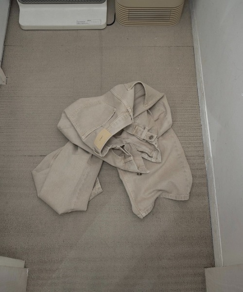 lawgy(ラウジー)の「tuck button accent color pants / タックボタンアクセントカラーパンツ(デニムパンツ・レディース・アイボリー/ピンク/ライトブルー・FREE)」の18枚目の写真