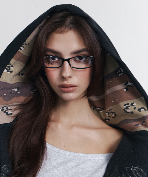 PLEASENOFOLLOW(プリーズノーフォロー)の「Bono patch Sweat Hoodie Zip Up (Cool Charcoal)(パーカー・レディース・その他・FREE)」の2枚目の写真