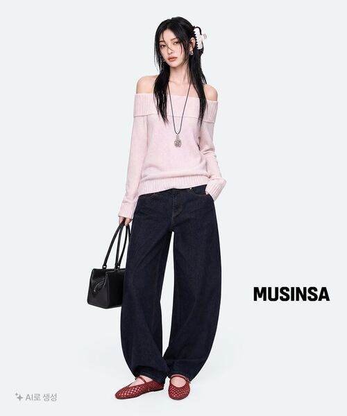 MUSINSA STANDARD WOMAN（ムシンサスタンダードウーマン）の「ウィメンズエッセンシャルカーブデニムパンツ[ディープインディゴ]（デニムパンツ・レディース・その他・30/24/25/26/27/28/29）」の22枚目の写真