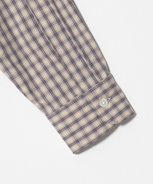 BEAUTY&YOUTH UNITED ARROWS(ビューティーアンドユースユナイテッドアローズ)の「ピーチスキン チェック レギュラー シャツ FORM型(シャツ/ブラウス・メンズ・イエロー/コバルトブルー・XL/S/L/M)」の16枚目の写真