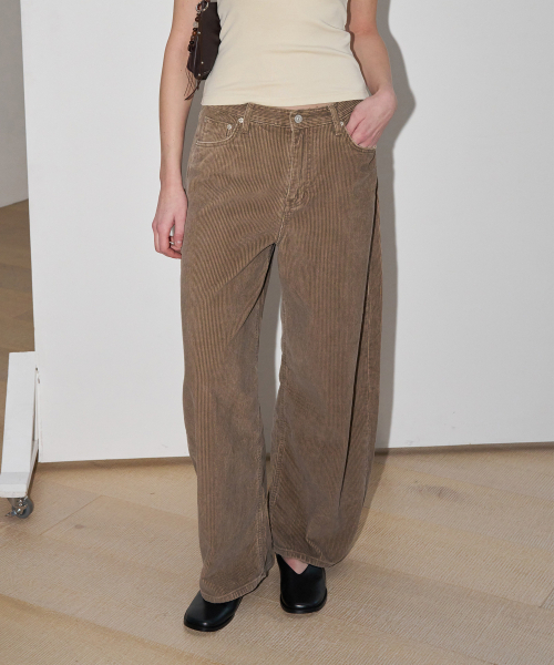 108POUND(108パウンド)の「Washed Cord Jean_Brown(デニムパンツ・レディース・その他・LARGE/MEDIUM/SMALL)」の1枚目の写真