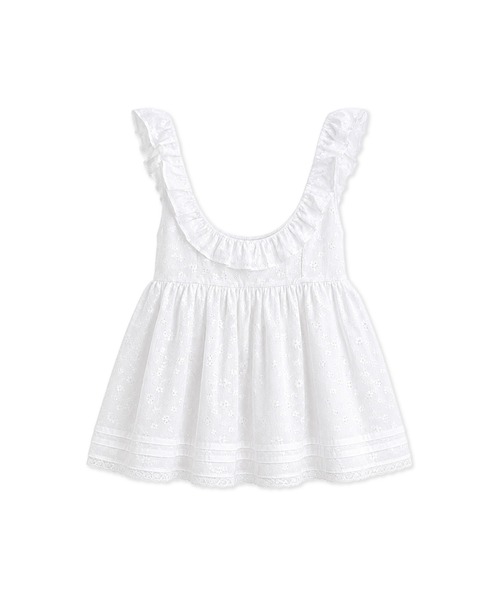mieya mieya(ミーヤミーヤ)の「【mieya mieya】PETIT APLON TOP/レースプチエプロントップ(Tシャツ/カットソー・レディース・ホワイト・FREE)」の17枚目の写真