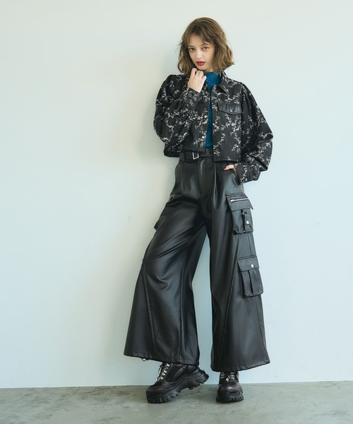 HARE(ハレ)の「2WAYフォルムラインアソートカーゴパンツ(HARE)(カーゴパンツ・レディース・ブラック系その他/ブラウン/ブラック/グリーン・FREE)」の7枚目の写真