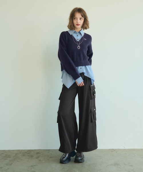 HARE(ハレ)の「2WAYフォルムラインアソートカーゴパンツ(HARE)(カーゴパンツ・レディース・ブラック系その他/ブラウン/ブラック/グリーン・FREE)」の9枚目の写真