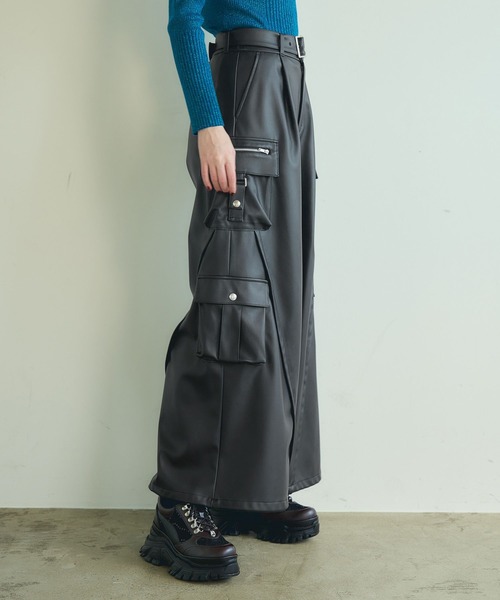 HARE(ハレ)の「2WAYフォルムラインアソートカーゴパンツ(HARE)(カーゴパンツ・レディース・ブラック系その他/ブラウン/ブラック/グリーン・FREE)」の18枚目の写真